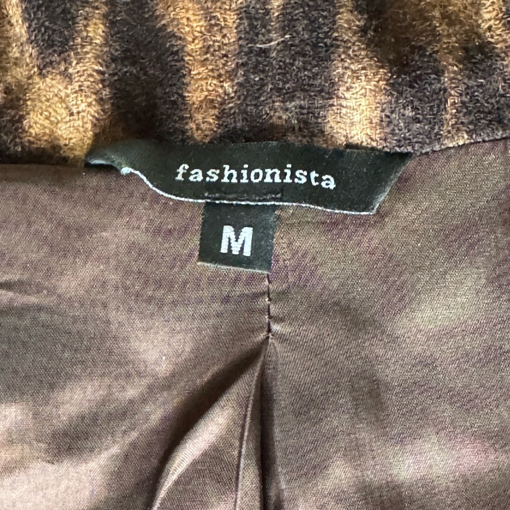 Leopard large button down lined jacket - Picture 2 of 6